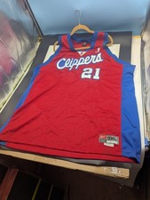 NEW 2001 NIKE TEAM DARIUS MILES LA CLIPPERS SWINGMAN JERSEY RED WHITE BLUE 3XL