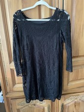 Express M Black Lace Little Black Dress