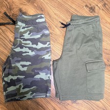 Boys Camo Shorts Lot Size 8 Green Sweat Shorts Cargo Cat And Jack Old Navy