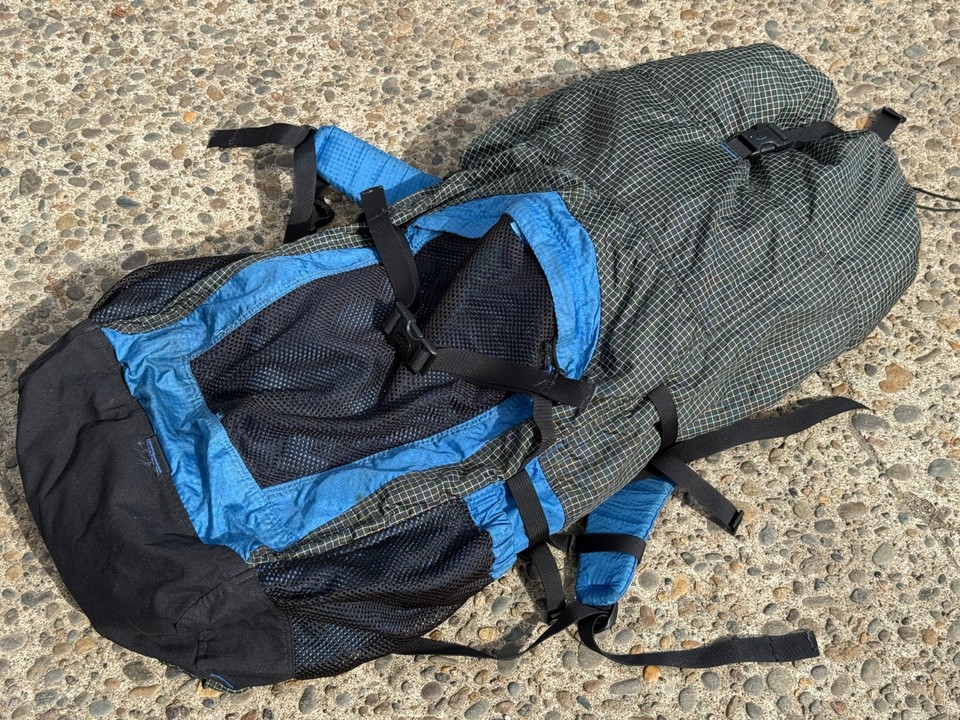 Vintage GoLite Backpack 1Lbs 10oz OG UL Bag jam gust pinnacle BLACK ...