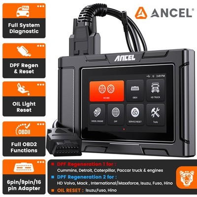 ANCEL HD3400 PRO Diesel OBD Heavy Duty Truck Scanner Diagnostic Tool DPF Regen