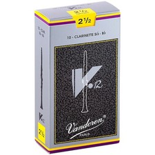 Vandoren V12 Bb Clarinet Reeds Strength 2.5 Box of 10