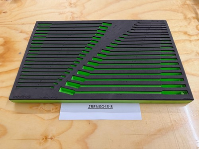 #ad Snap on Tools USED GREEN FOAM ORGANIZER for 38pc Master Combo Wrench Set $299.95