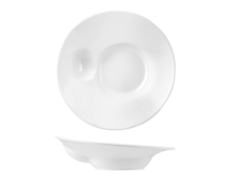 Porcelain Plate, Ø 28 Cm, White H&H