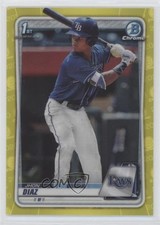 2020 Bowman Chrome Prospects Yellow Refractor /75 Jhon Diaz #BCP-30 0nr3