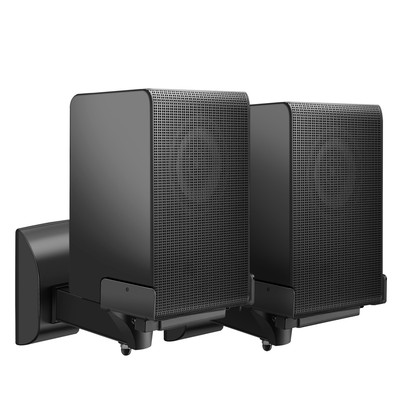 Bookshelf Speaker Wall Mount Adjustable - 2 Pack Speaker mounts Up to 55 lbs