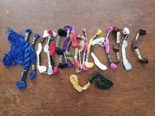 Miscellaneous Lot Embroidery, Crosstitch Thread, Multicolor, DMC