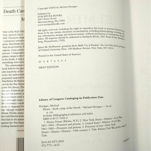 Elmira Death Camp of the North by Michael Horigan 2002 Hardcover - Picture 6 of 6