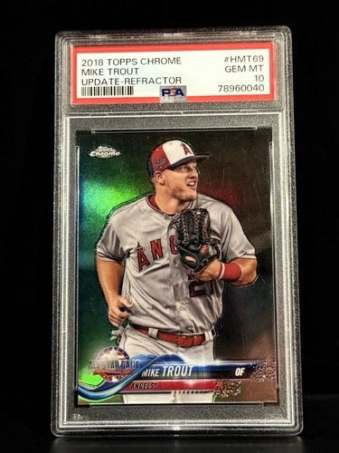 2018 Topps Chrome Update Refractor /250 Mike Trout Update PSA 10 -RARE!