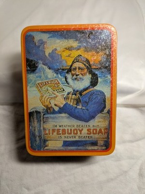 Lifebuoy Soap Metal Tin Box Nostalgic Advertising Bristol Ware Container Empty