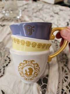 2020 Disney Parks Beauty & Beast Grand Floridian Resort Triple Stack Coffee Mug