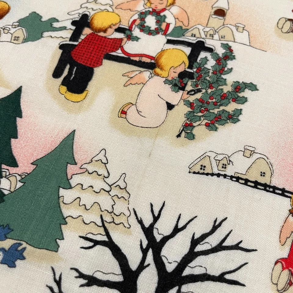 Telas vintage de algodón RJR bendiciones de la temporada para niños 3 cuartos grasos 18x21 Foto 4 de 4