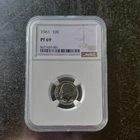 Roosevelt Dime 1961 Proof 90% Silver NGC PF69 10C Philadelphia Mint