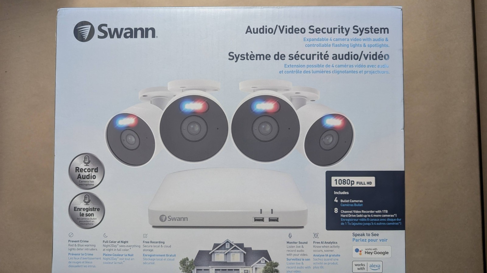 Swann Home Dvr Security System 1Tb, 8 Channel 4 Camera