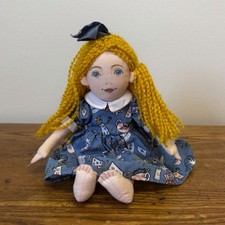 Vintage 1991 Alice in Wonderland plush doll American Library Collection