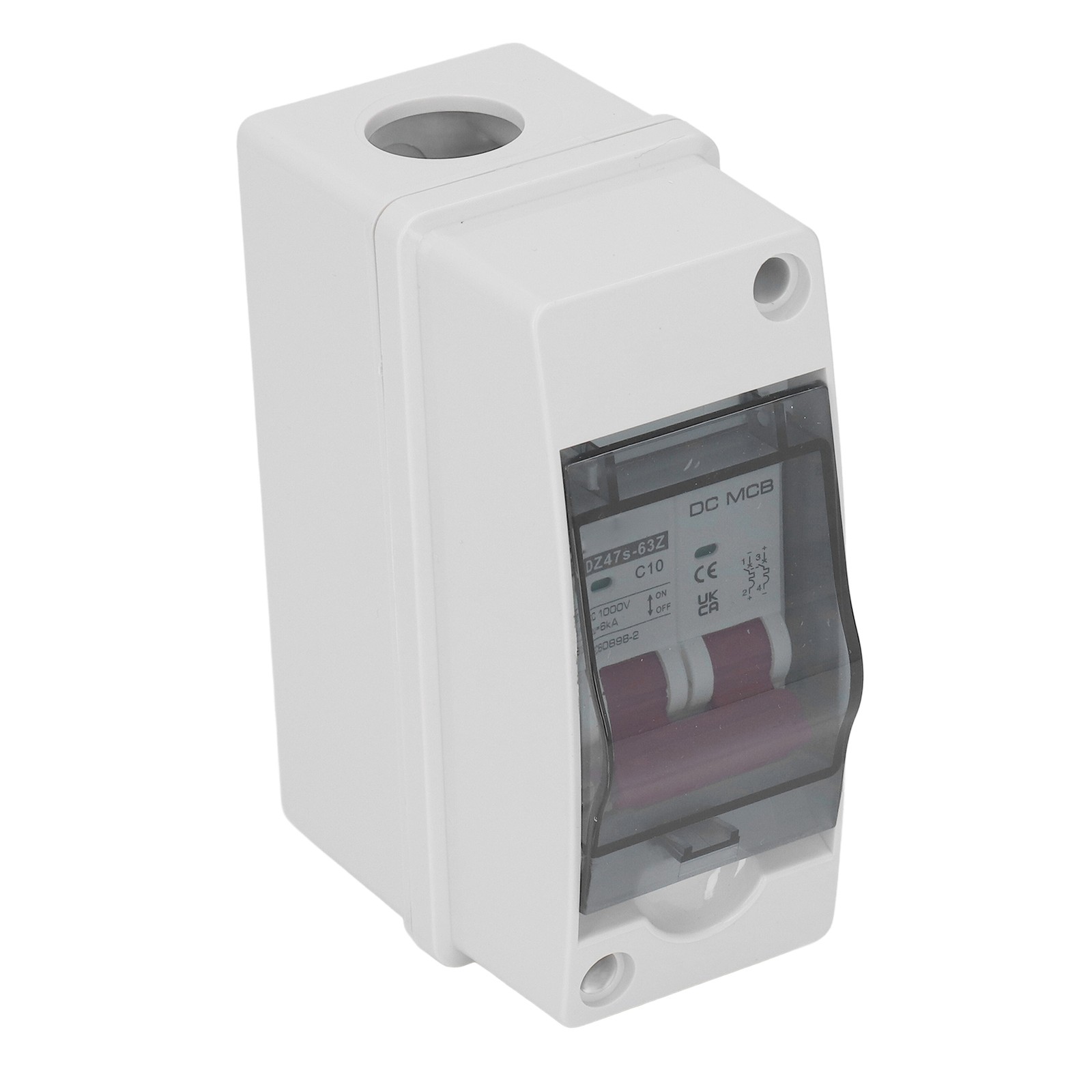 2P Miniature Circuit Breaker IP65 Waterproof DC Isolator Switch For Solar PV Sys
