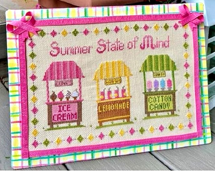 Pickle Barrel SUMMER  STATE OF MIND Cross Stitch Pattern Only ice cream lemonade