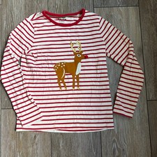 Mini Boden Reindeer Appliqu  Top