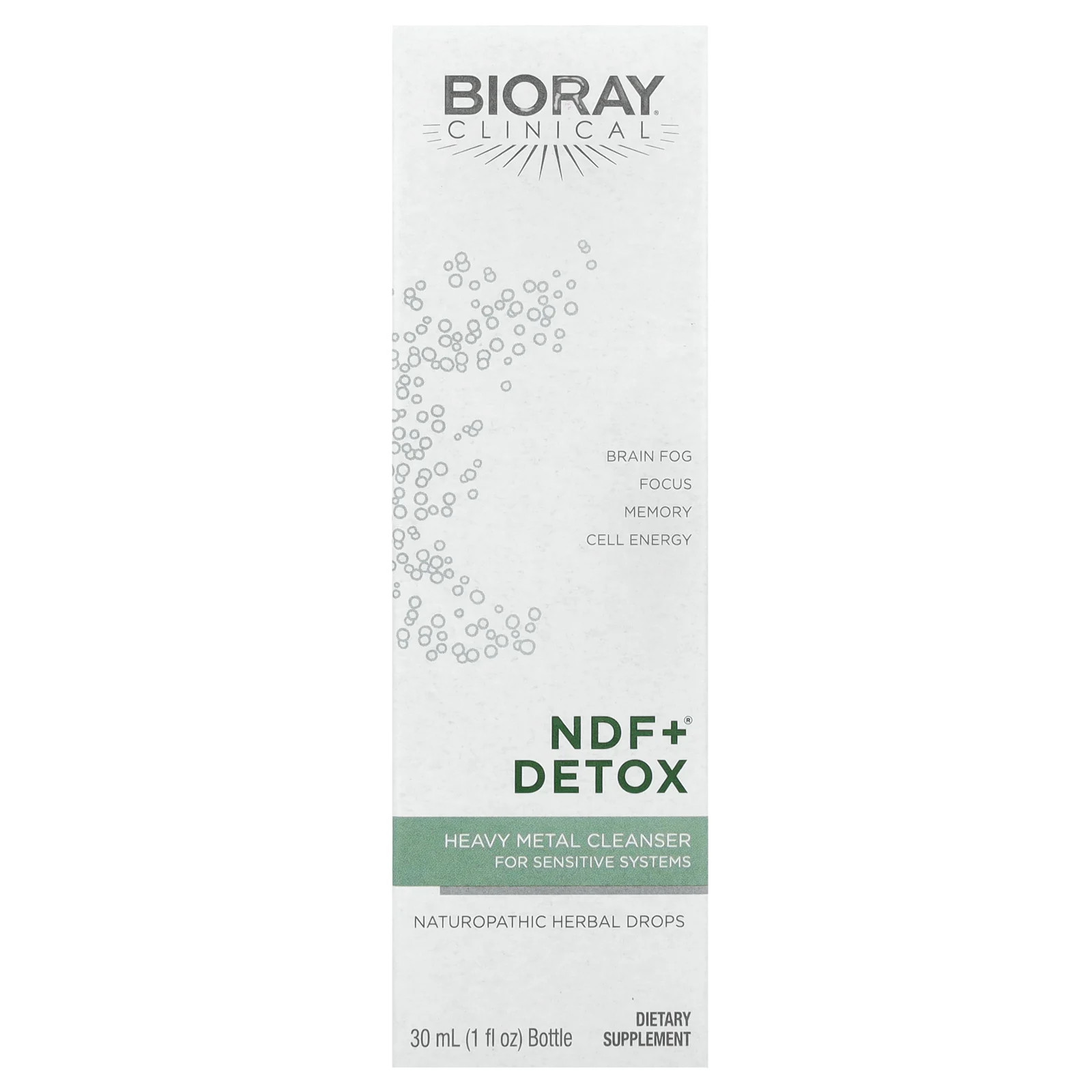 Bioray Inc NDF Plus Gentle-Organic-Detox 1 жидкая унция 30 мл Гарантированное качество GMP