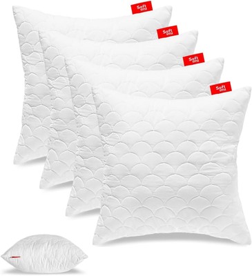 Kopfkissen Kissen Gestepptes 4er Set 65x65 cm Antiallergisch Anti-Milbe Softimi