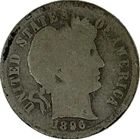 1896-O Barber Silver Dime in a SAFLIP®