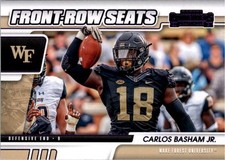 2021 Panini Contenders Draft Pick Front Row Seats Purple Carlos Boogie Basham FB
