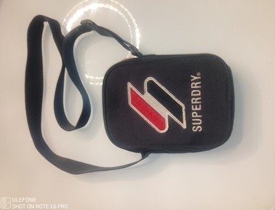 Superdry Sportstyle Side Bag Navy Blue Med Size Pre-owned