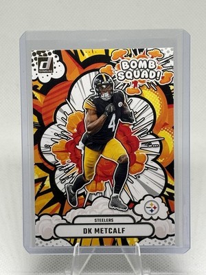 2025 Panini Donruss -  DK Metcalf #BS-DMT Bomb Squad. Pittsburgh Steelers