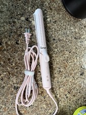 L'ange Pink Le Duo Classic Grande Curling Iron Straightener, 5 Heat Settings