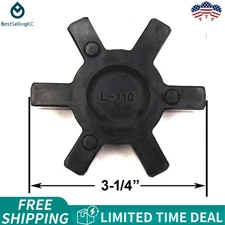 L110 Flexible NBR Rubber Spider Insert Fits L-110 Lovejoy Martin L-Jaw Coupling