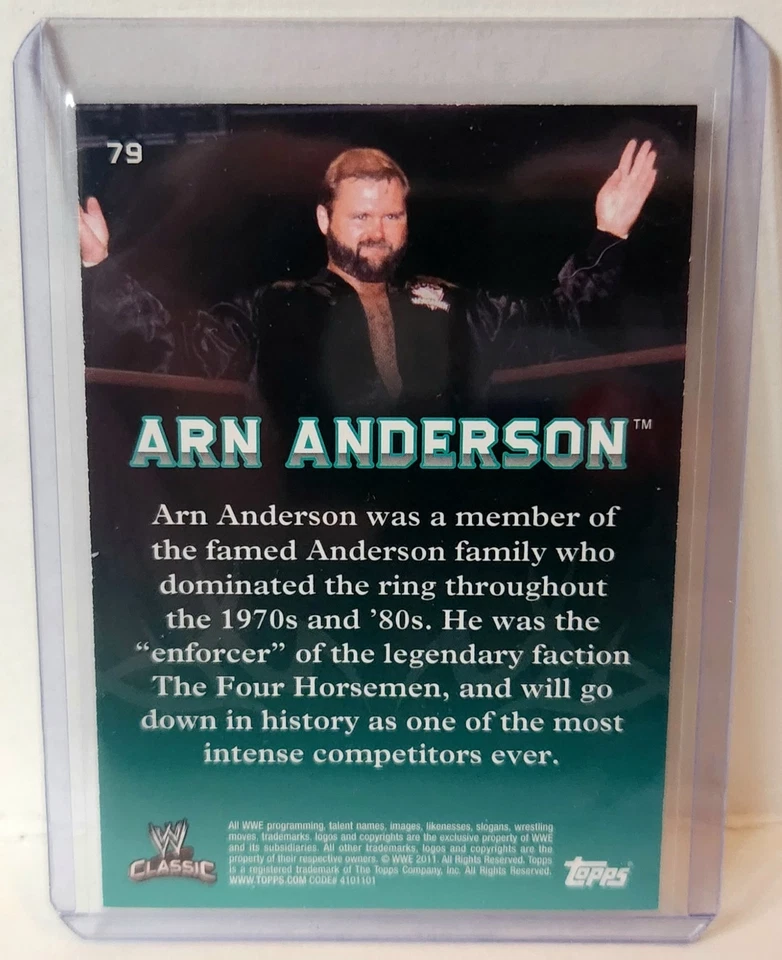 2011 Topps WWE Classic #79 Arn Anderson - Image 2 of 2