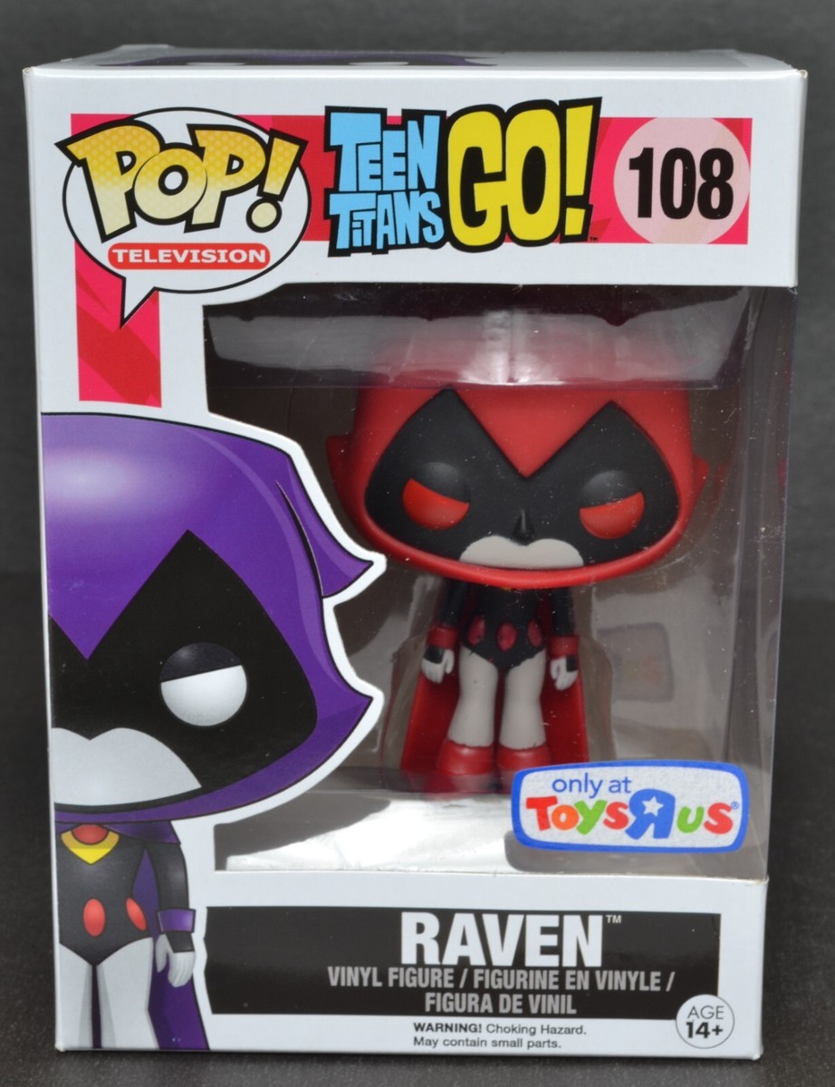 Funko Pop 'Teen Titans Go' RAVEN (RED) Vinyl Figure #108 NRFB Toys