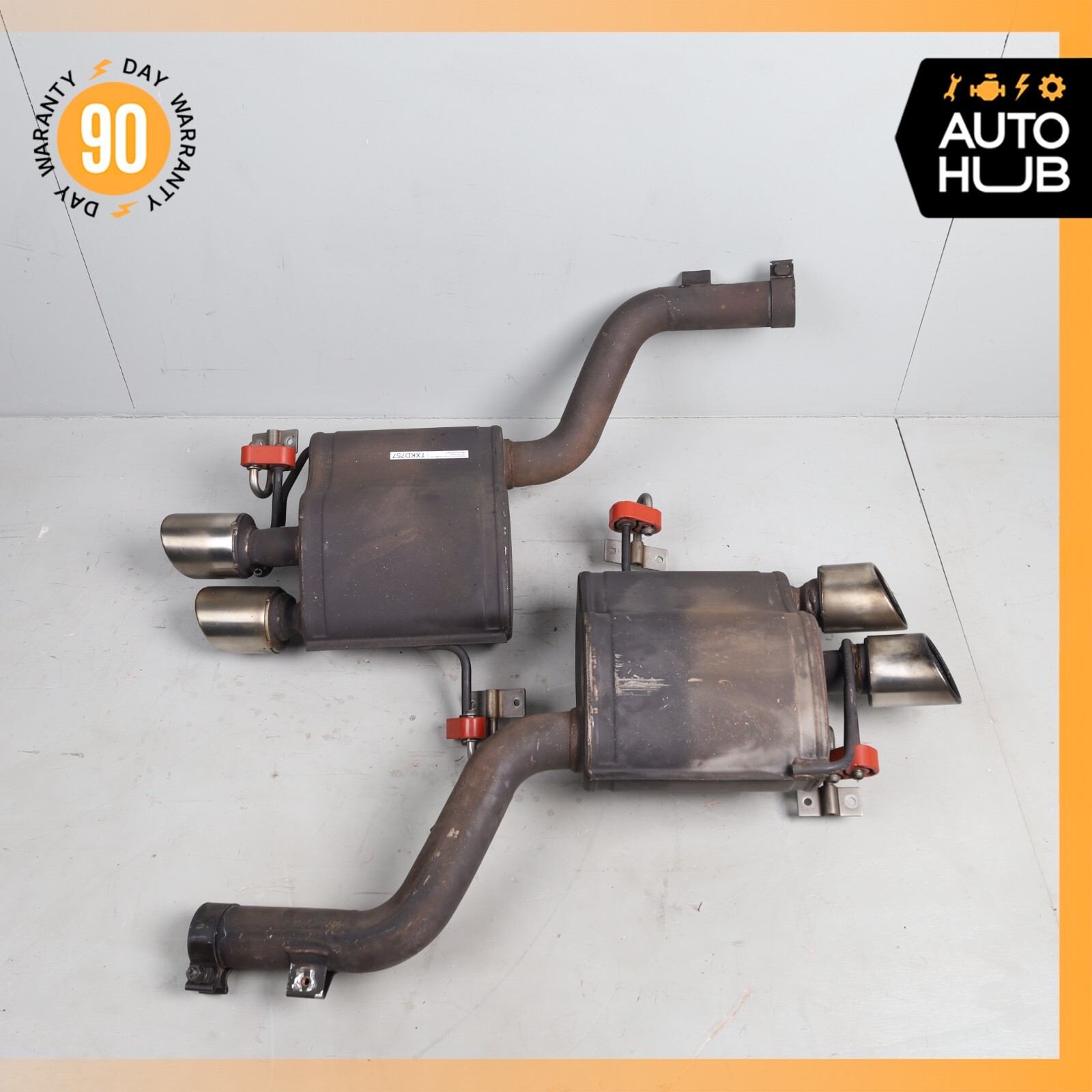 Maserati GranTurismo M145 4.2L Exhaust Mufflers Tips Left & Right Side Set OEM