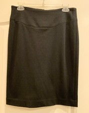 Michael Kors Lined Pencil Skirt Knee Length Black Stretch Slit Career Work Sz 4