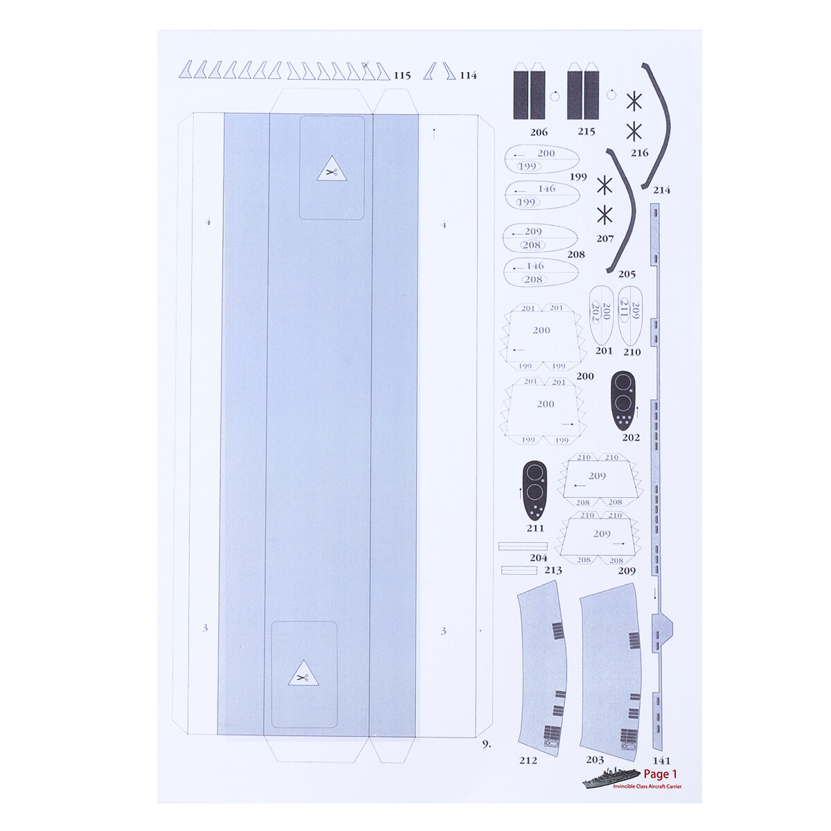 1:200 Scale WW2 Japan Shokaku Aircraft Carrier Handcraft Paper Model
