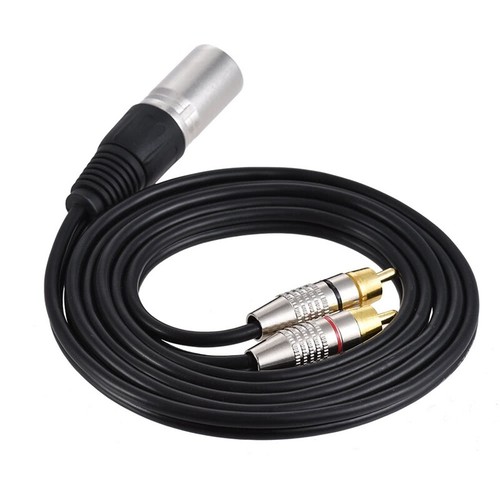 Cable adaptador cable enchufe RCA 0,5 M-5 M XLR macho a 2 x Phono Phonos RCA - Imagen 2 de 15