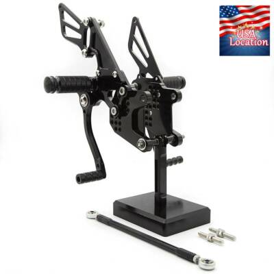 For NINJA ZX10R 2006 2007 2008 2009 2010 CNC Rearset Footpegs Rear
