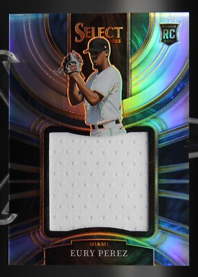 Eury Perez - 2023 Select Prospect Jumbo Swatch 131/199 Silver Prizm RC - Marlins