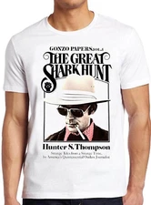 Hunter S Thompson Tshirt, The Great Shark Hunt Retro Cool Gift Tee, Unisex shirt