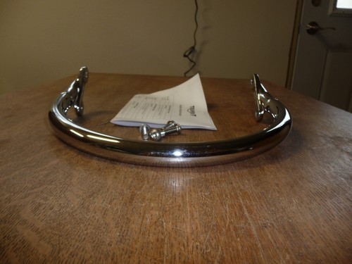 Triumph Bonneville T120 16-22 + OEM Accessory Chrome grab bar rail A9759191 - Picture 5 of 9