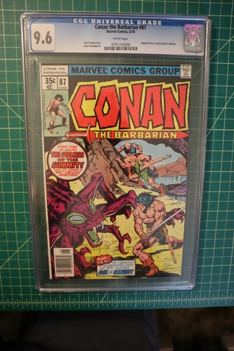 CONAN THE BARBARIAN #87 CGC 9.6 WHITE  PAGES TONY DEZUNIGA  ARTWORK