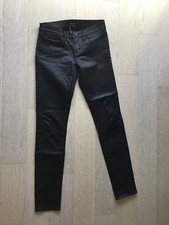 The Kooples SKIN Coated faux Leather Jeans in Black Women's size 26 NEW NO TAGS