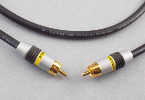 Monstervideo 3 Composite Video RCA Monster Cable High Performance -Choose Length