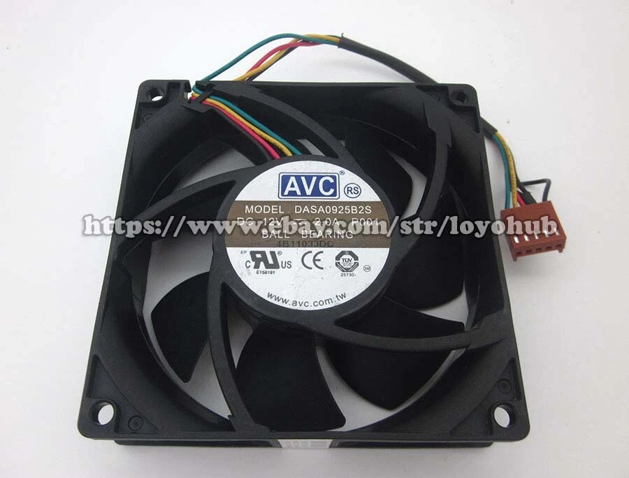 Original AVC DASA0925B2S 12V 2.0A 9CM 9025 PWM temperature control cooling fan - Image 3 of 4