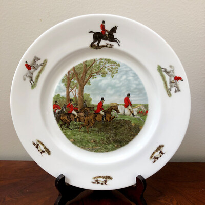 AYNSLEY Fox Hunt Decorative  10.5  Plate Made In England