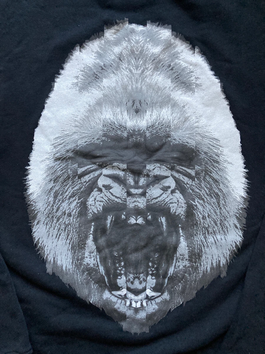 egetræ Fejl ret MARCELO BURLON Black Gorilla Crewneck Sweatshirt Size S Small NWT | eBay