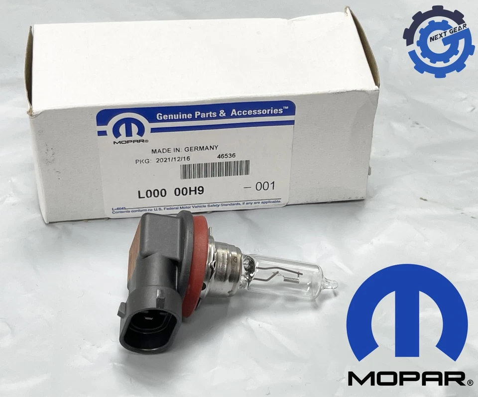 2 件套原始设备制造商 Mopar 车头灯灯泡 2008 - 22 充电器指南针大切诺基 L00000H9 — 第 2/4 张图片