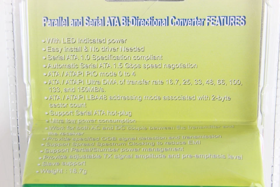 Syba SY-BIR-IDESA IDE to SATA or SATA to IDE Bi-Directional Converter NEW - Image 2 of 4