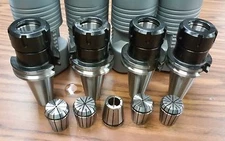 CAT40-ER32 COLLET CHUCK Balanced To G2.5/25000rpm —4 CHUCKS & 5 COLLETS