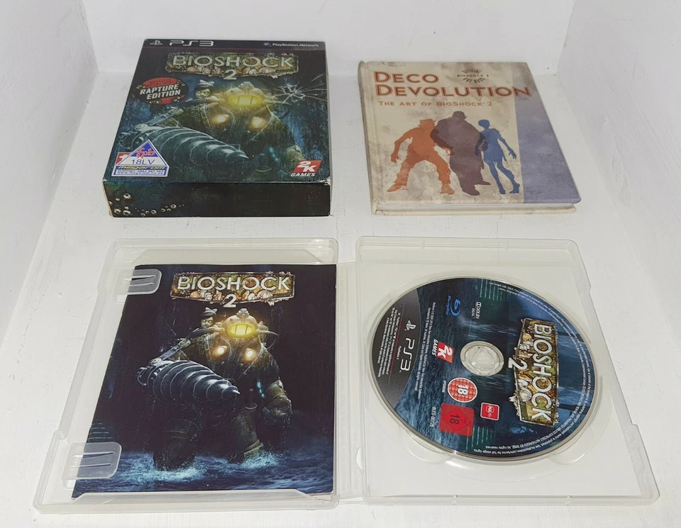 BioShock 2 - Rapture Edition (Sony PlayStation 3) - PS3 Game Case Manual - PAL - Image 2 of 3